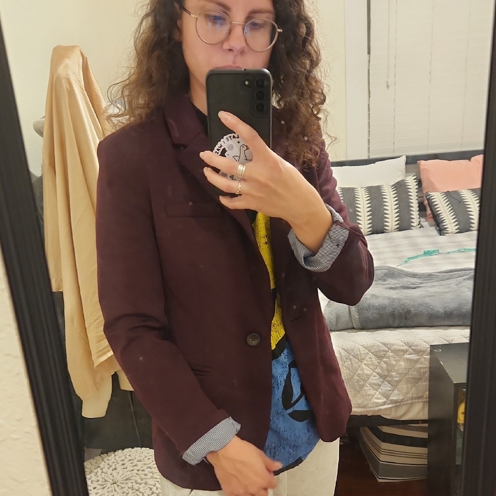 GAP Academy Blazer In Maroon